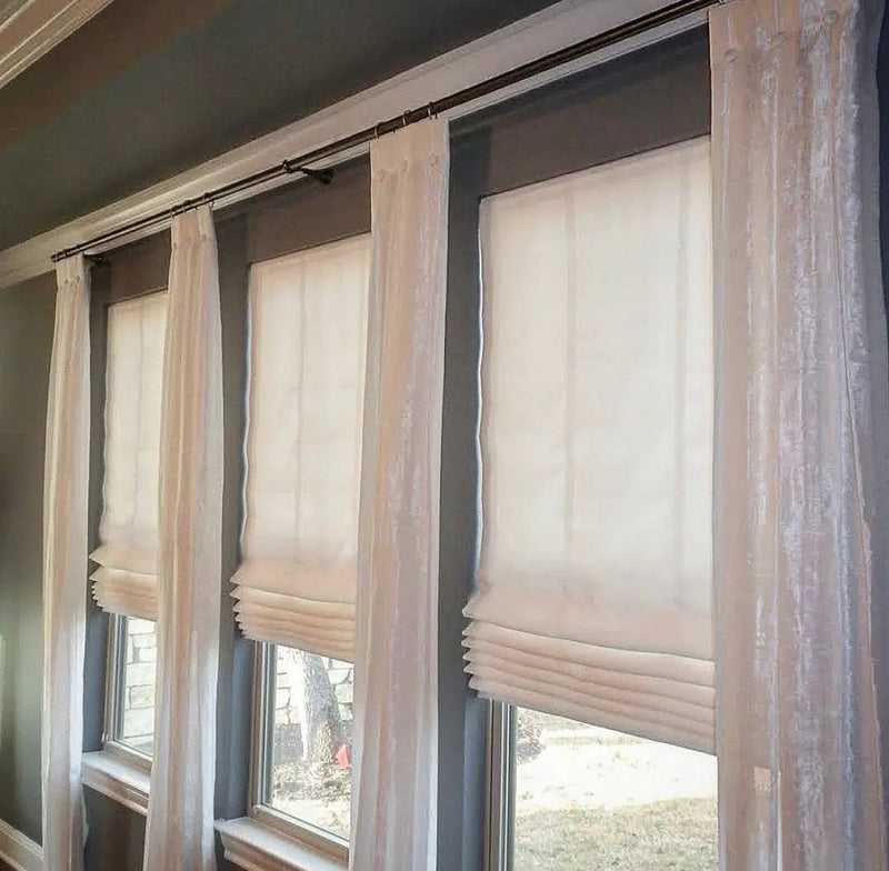 Seamless roman shades