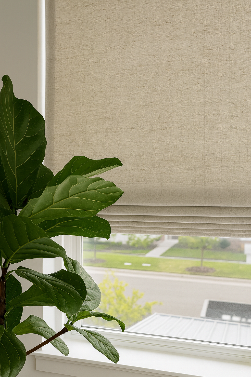 CORDLESS Roman shades (BLACKOUT)36"x64"