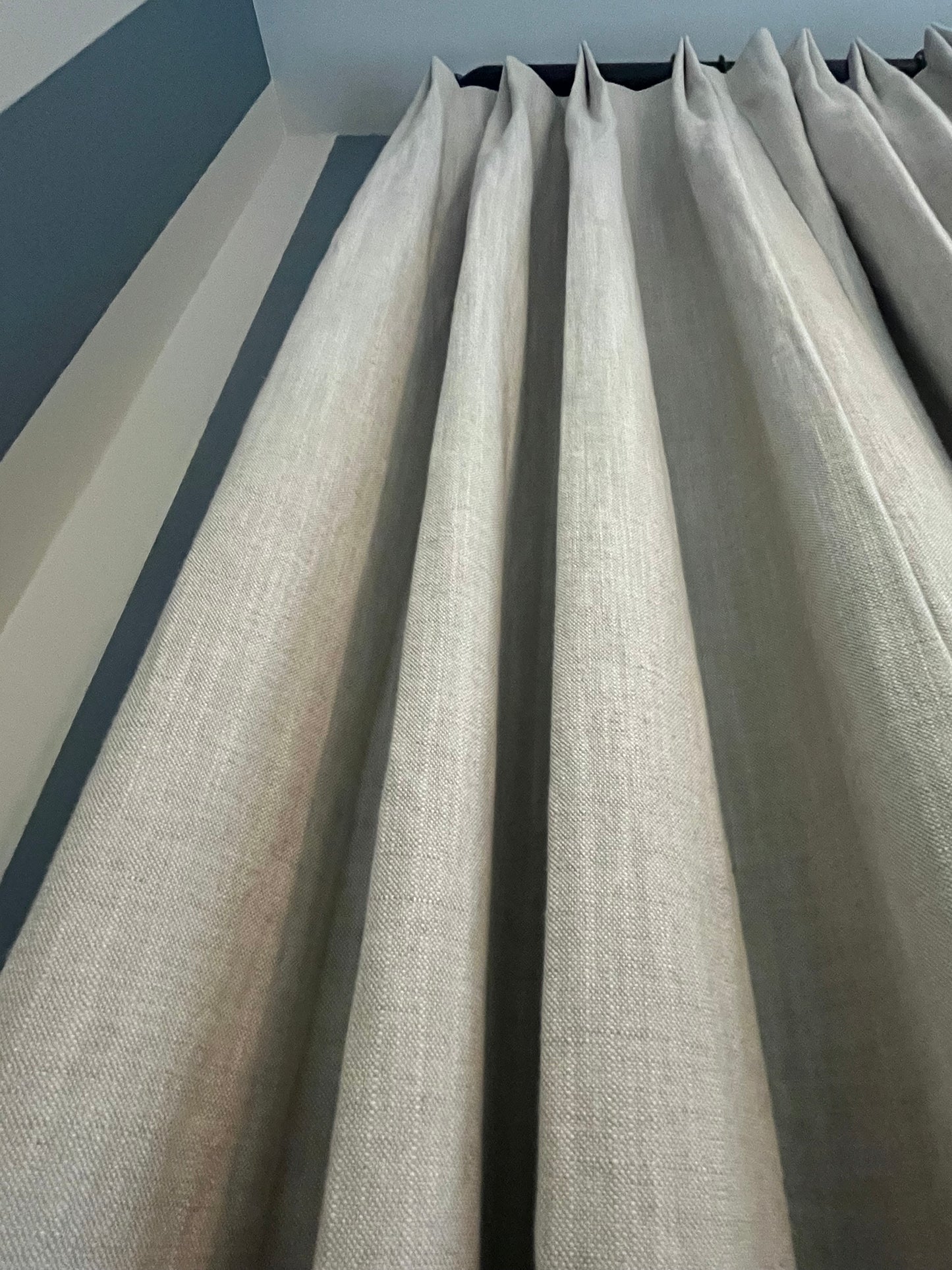 Pleated Pinned Decorative Light Filtering Drapery Panels BLACKOUT