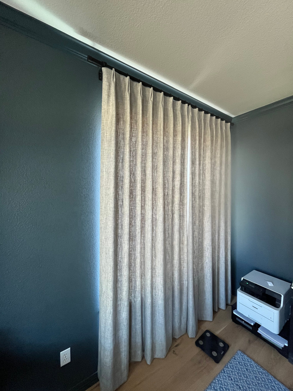 Pleated Pinned Wide Width Light Filtering Drapery Panels