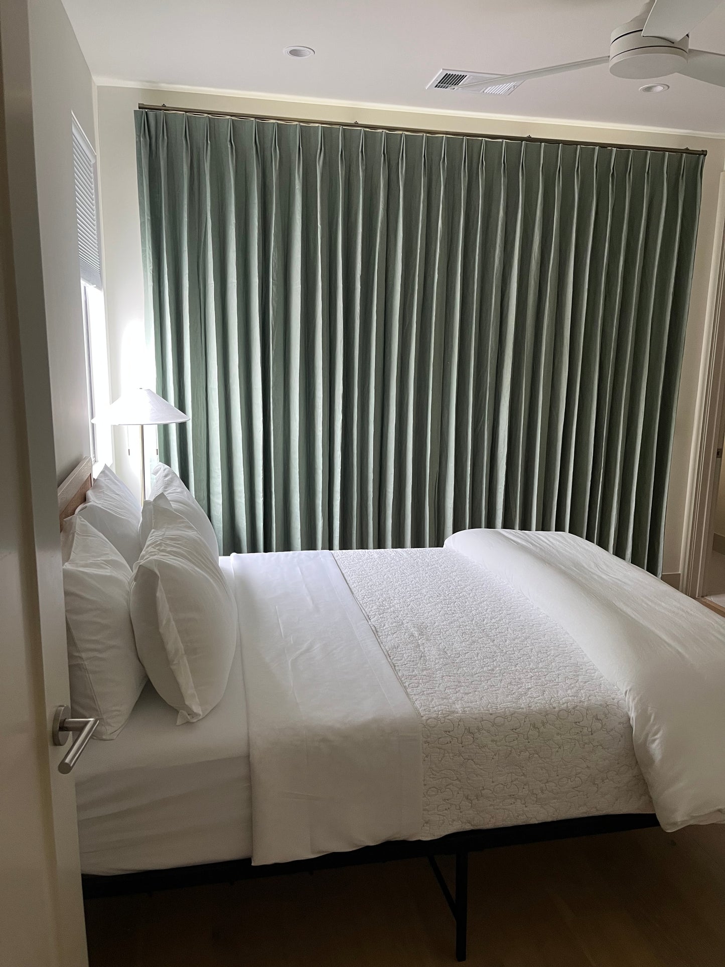 RIPPLEFOLD Pleated Pinned Wide Width Drapery Panels BLACKOUT