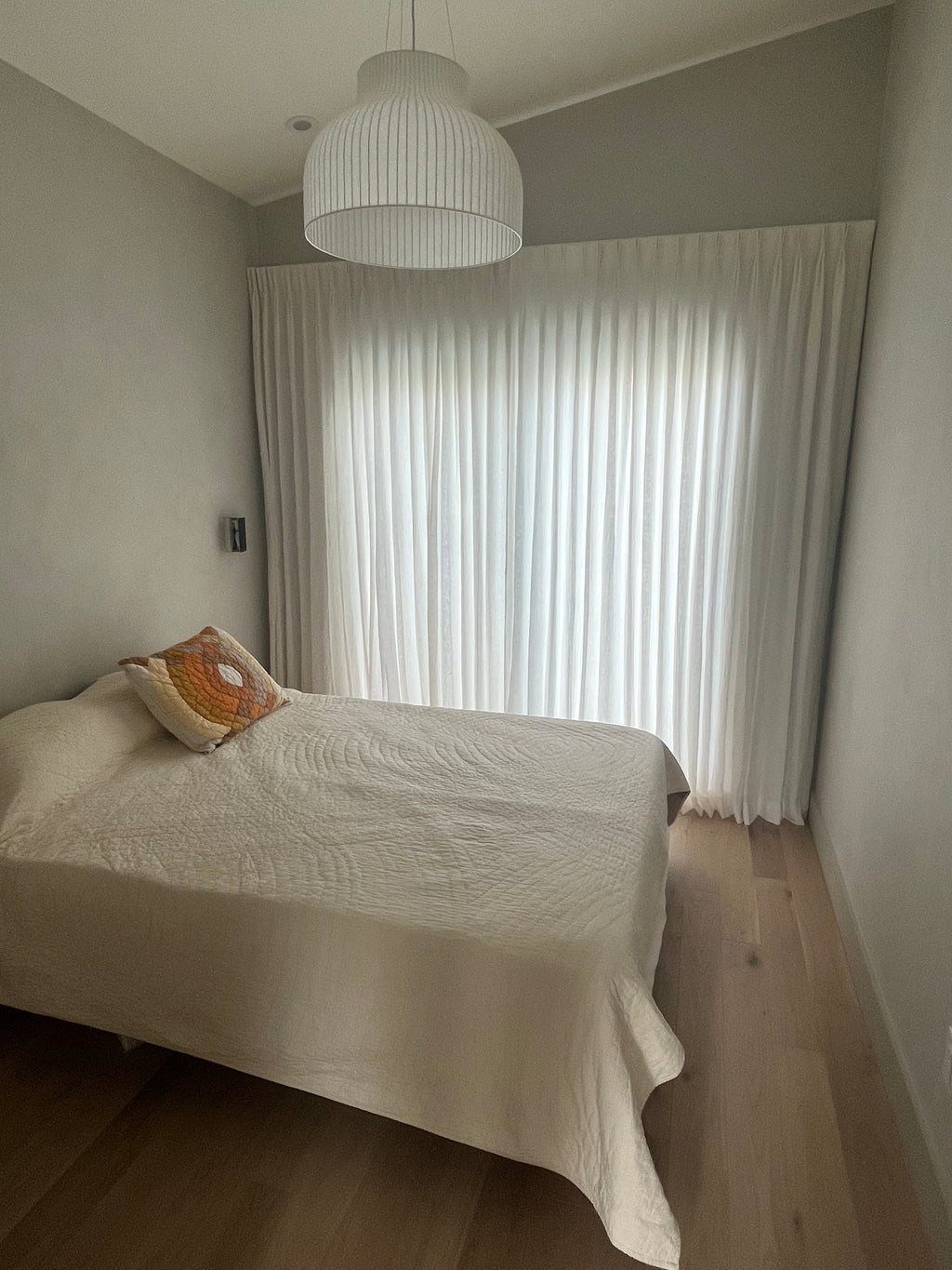 Pleated Pinned Decorative Light Filtering Drapery Panels